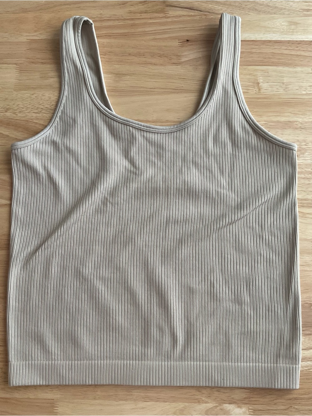 a new day- Ribbed Tank Top - Taupe